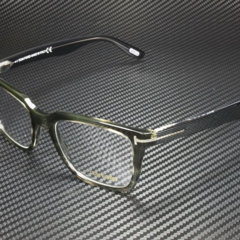 Tom Ford Striped Clear 54mm Eyeglasses